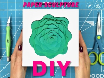 Process of creating minimalist paper sculpture | 3D paper art | DIY | OLGA SKOROKHOD