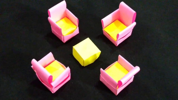 Sofa set | Paper sofa set | origami sofa set | sofa set origami | Paper craft | origami sofa chair
