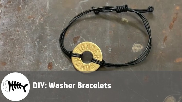 Washer bracelets :DIY How to make a washer bracelet