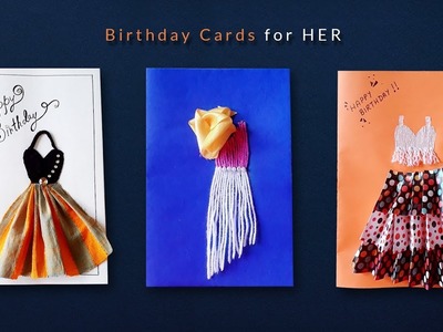 3 Coolest DIY Cards | Handmade Birthday Cards for Her | DIY Greeting Cards for Women