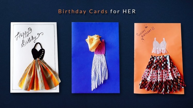 3 Coolest DIY Cards | Handmade Birthday Cards for Her | DIY Greeting Cards for Women
