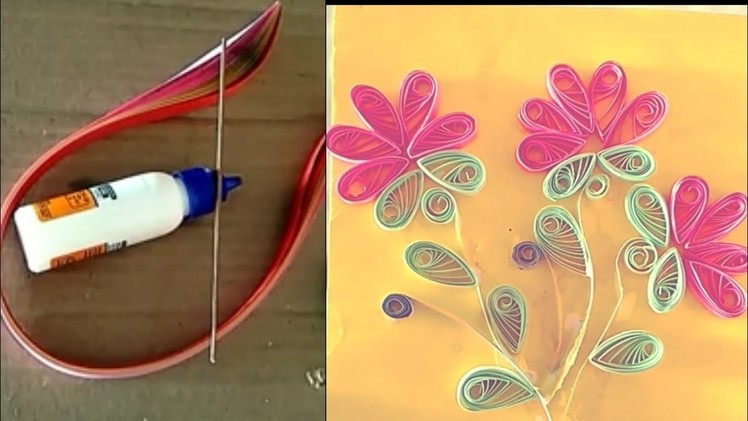 Beautiful flower ||quilling paper ||easy process. . 