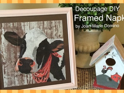 Decoupage DIY Simple Wall Art with Joan-Marie Domino