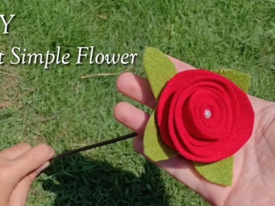 DIY FELT SIMPLE FLOWER - NEW IDEA FOR YOUR BEAUTIFUL HOME DECORATION - IDE BISNIS JUAL BUNGA FLANEL