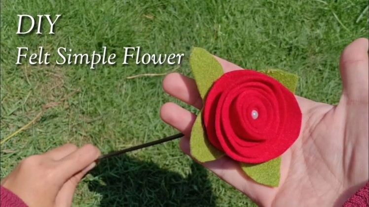 DIY FELT SIMPLE FLOWER - NEW IDEA FOR YOUR BEAUTIFUL HOME DECORATION - IDE BISNIS JUAL BUNGA FLANEL
