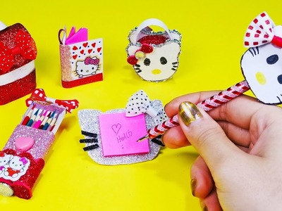 DIY Miniature Hello Kitty School Supplies ~ Back to School