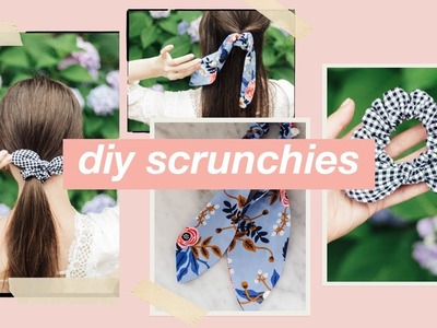 DIY Scrunchies: 2 Different Styles, Quick & Easy!