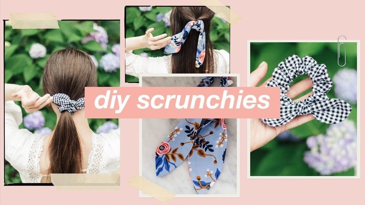 DIY Scrunchies: 2 Different Styles, Quick & Easy!