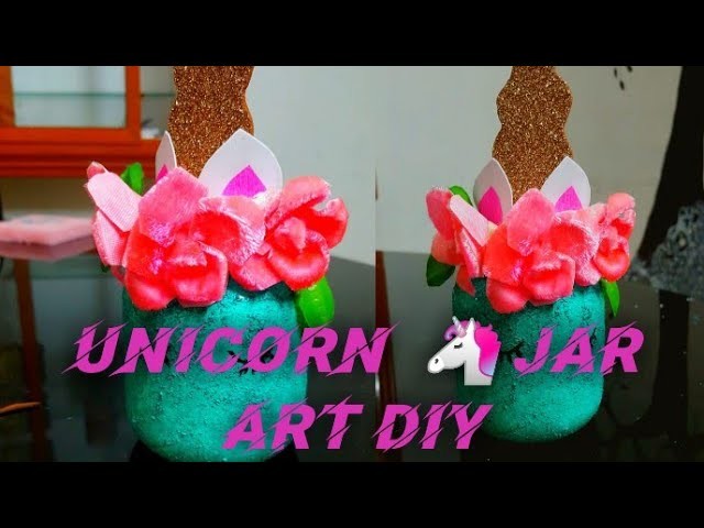 Diy unicorn mason jar centerpieces.simply home decor. crafito art &craft