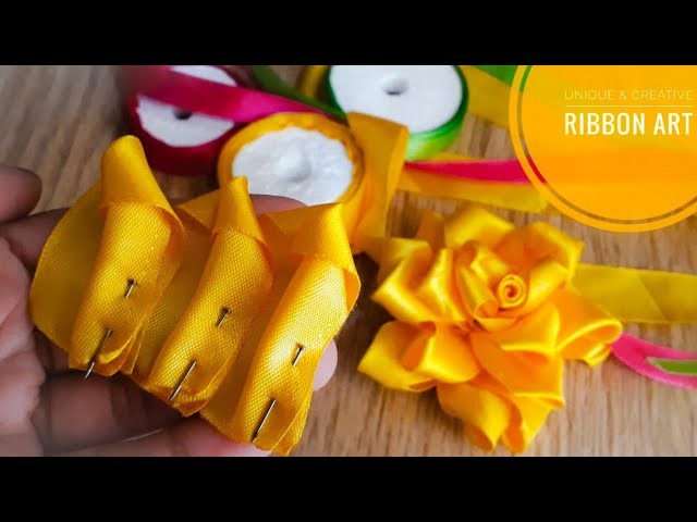 DIY Unique & Creative Ribbon Art|Cool ideas with Ribbon|Ribbon Rose|Step by Step|Quicky Crafts