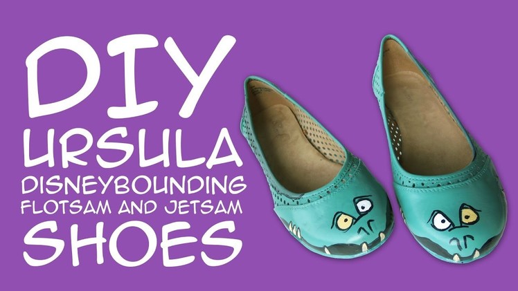 DIY Ursua Halloween Costume Shoes - Flotsam and Jetsam - The Little Mermaid -GeekyMcFangirl Tutorial