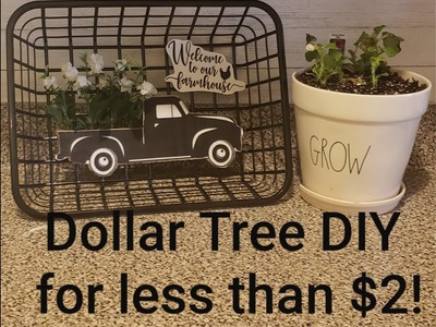 Dollar Tree DIY Farmhouse Truck Decor for Less Than $2!