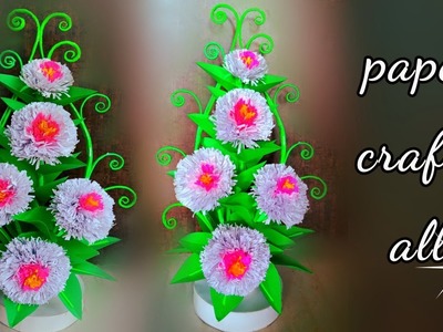 Flower home decor paper craft. art and craft for room decoration with paper