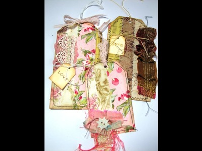 Lets Create Collage Tags.Amity Bloom Style Using Fabric And Paper
