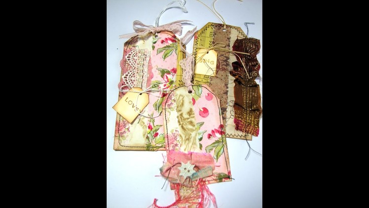 Lets Create Collage Tags.Amity Bloom Style Using Fabric And Paper