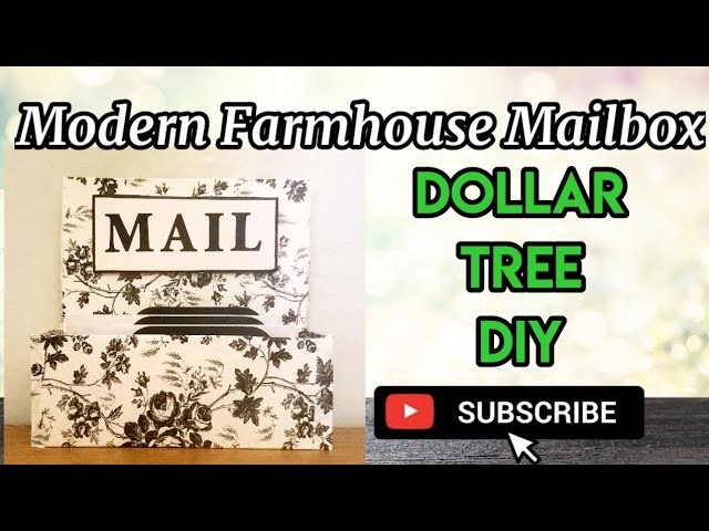 MODERN FARMHOUSE MAILBOX. Dollar Tree DIY