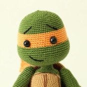 Ninja Turtle Michelangelo, Ninja Turtles, Cartoon Character, AMIGURUMI pattern