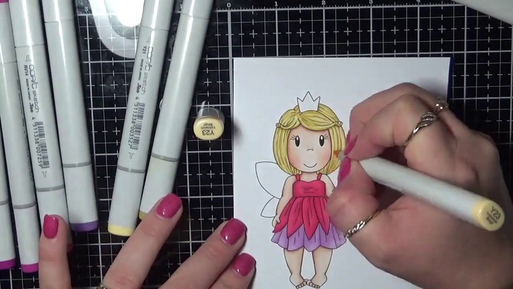 Paper Nest Dolls  Butterfly Princess - Speed Colouring