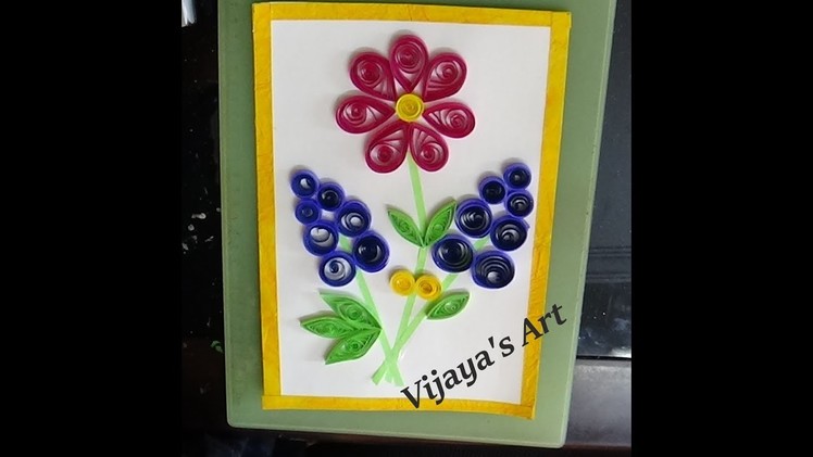 Amazing and simple beautiful  Paper Quilling Wall Frame Art