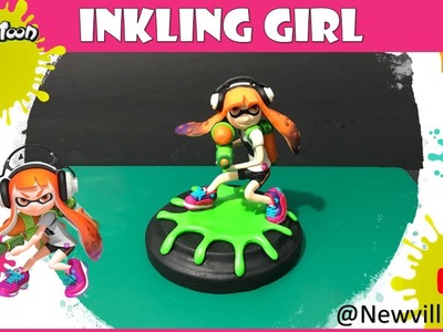 Creating the Inkling girl from Splatoon using polymer clay