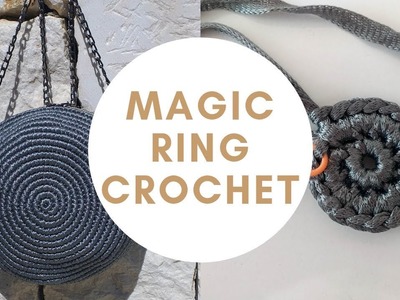 Crochet Bag Pattern - PART 1 - Crochet Circle Pattern | What Is Magic Ring In Crochet