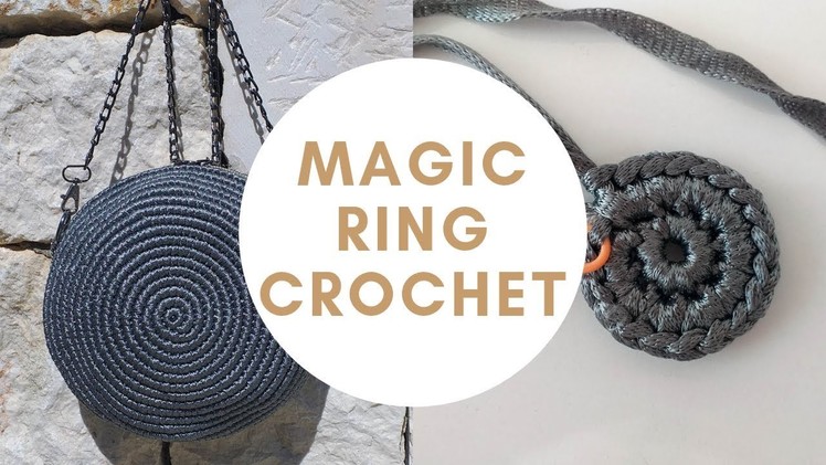 Crochet Bag Pattern - PART 1 - Crochet Circle Pattern | What Is Magic Ring In Crochet