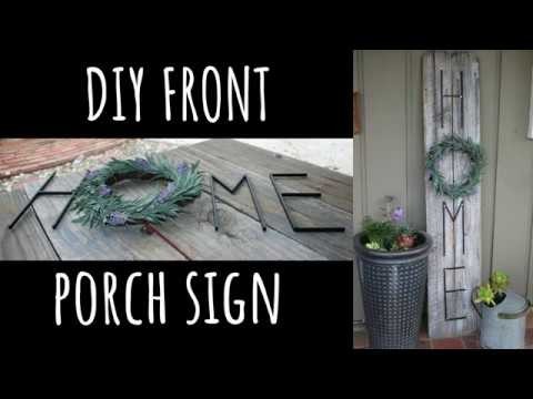 DIY Front Porch Sign
