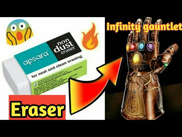 DIY How to make infinity gauntlet with eraser ???????? || easy at home