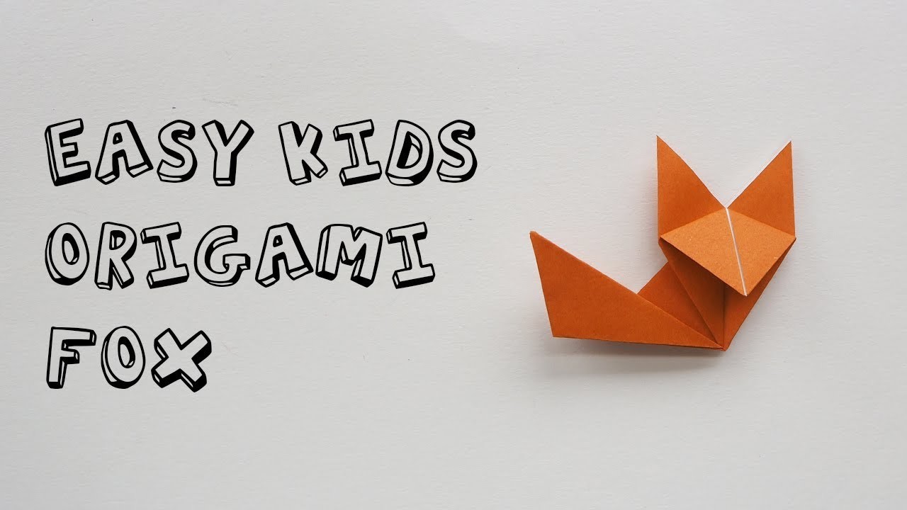 Paper Easy Kids Origami Fox Tutorial Designed By Keiji