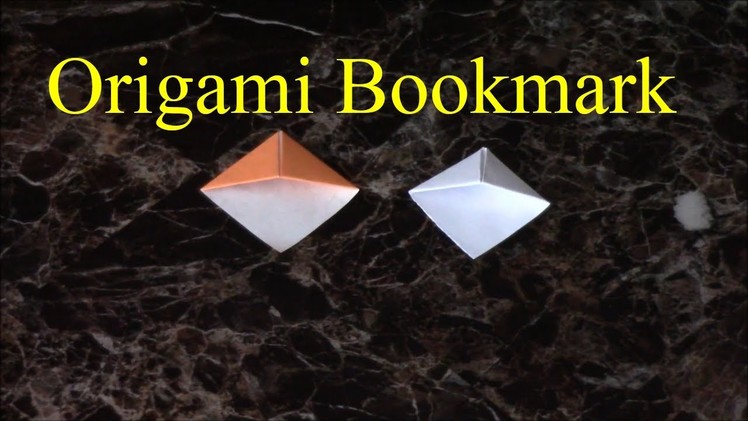Easy Origami Bookmark (Page Corner)
