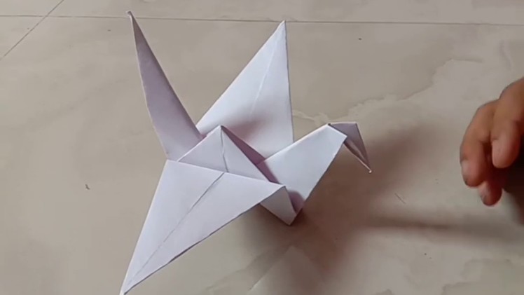 How to make a paper flapping bird easy