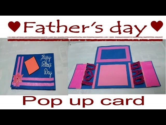 How to make father's day card || DIY Father's day card || Father's day pop up card tutorial#45