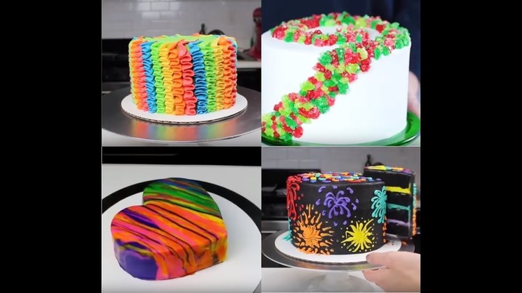 How To Make Rainbow Cakes