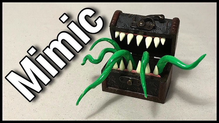 Let’s make a Mimic. (Out of a tiny treasure chest and Polymer Clay)