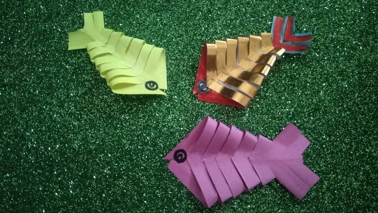 Make paper fish with an easy steps for kids