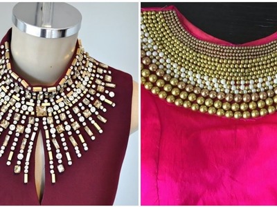 Most Beautiful Stylish And Elegant Pearl & Beads Work Neck Design