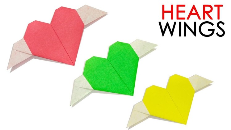 ORIGAMI HEART WITH WINGS | EASY TUTORIAL