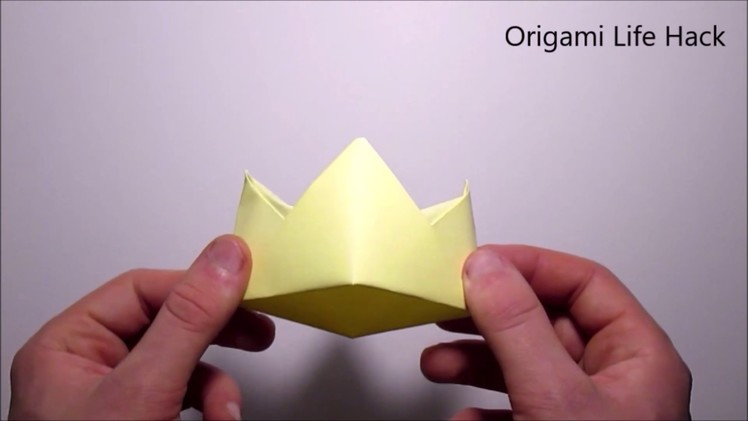 Origami How To Make Crown