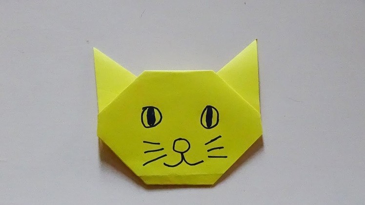 Origami Paper Cat For Kids-Origami Easy