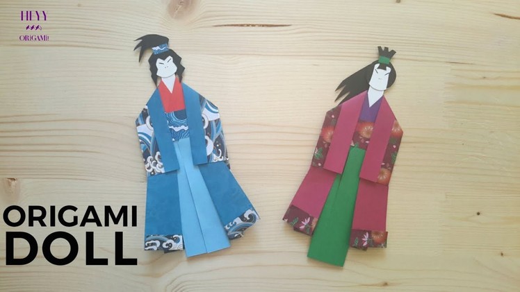 Origami Samurai Doll Tutorial (Designed by Heyy Origami)