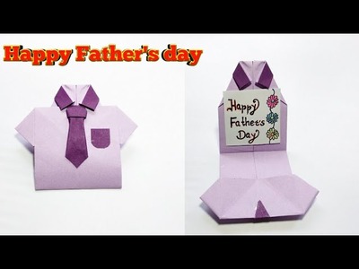 Origami shirt card for Father's day