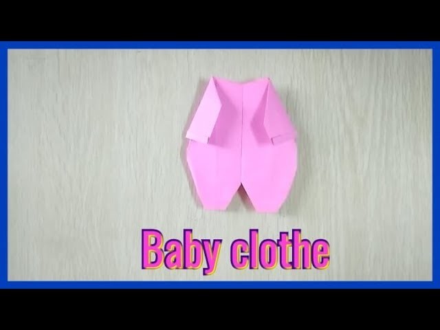 Paper Baby clothes for your kids arts and crafts ideas for paper