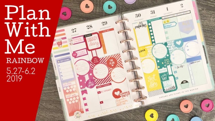 PLAN WITH ME | Classic Happy Planner -RAINBOW | May 27- June 1, 2019