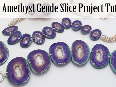 Polymer Clay Project: Faux Amethyst Geode Slice Tutorial