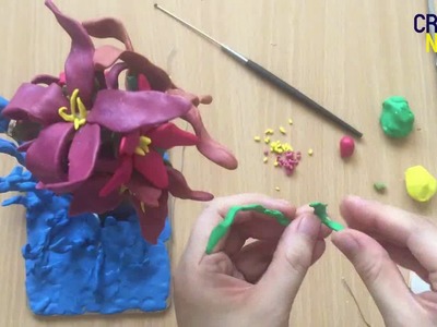 Recycled Aquarius Flowers. Time-lapse Video