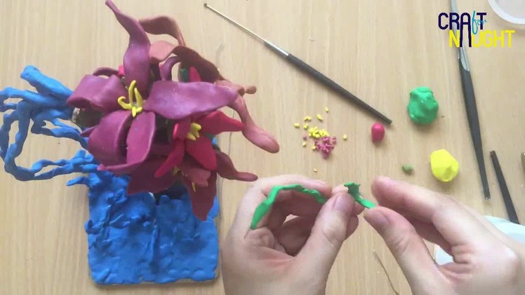Recycled Aquarius Flowers. Time-lapse Video