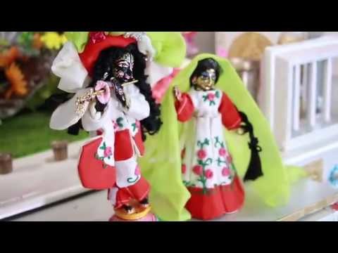Red and White special Dress for Radharani | Vedic DIY