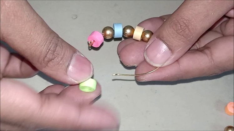 Rings stylish and designer with paper beads and metallic beads in 5 minutes easy SSC Arts 698