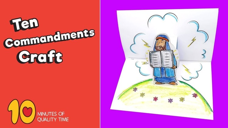 Ten Commandments Craft - Bible Activities for Kids