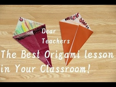 The Best Origami Lesson in Your Preschool.Kinder Class!